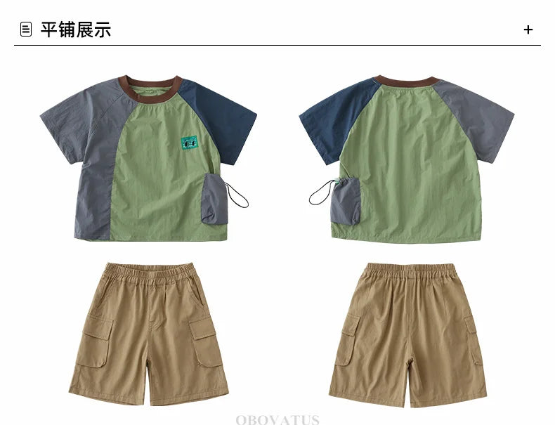 Family Look Matching Outfits Suit Mother Daughter Beach Dress Dad and Son Tshirt Shorts Clothing Set Vacation Summer Costume