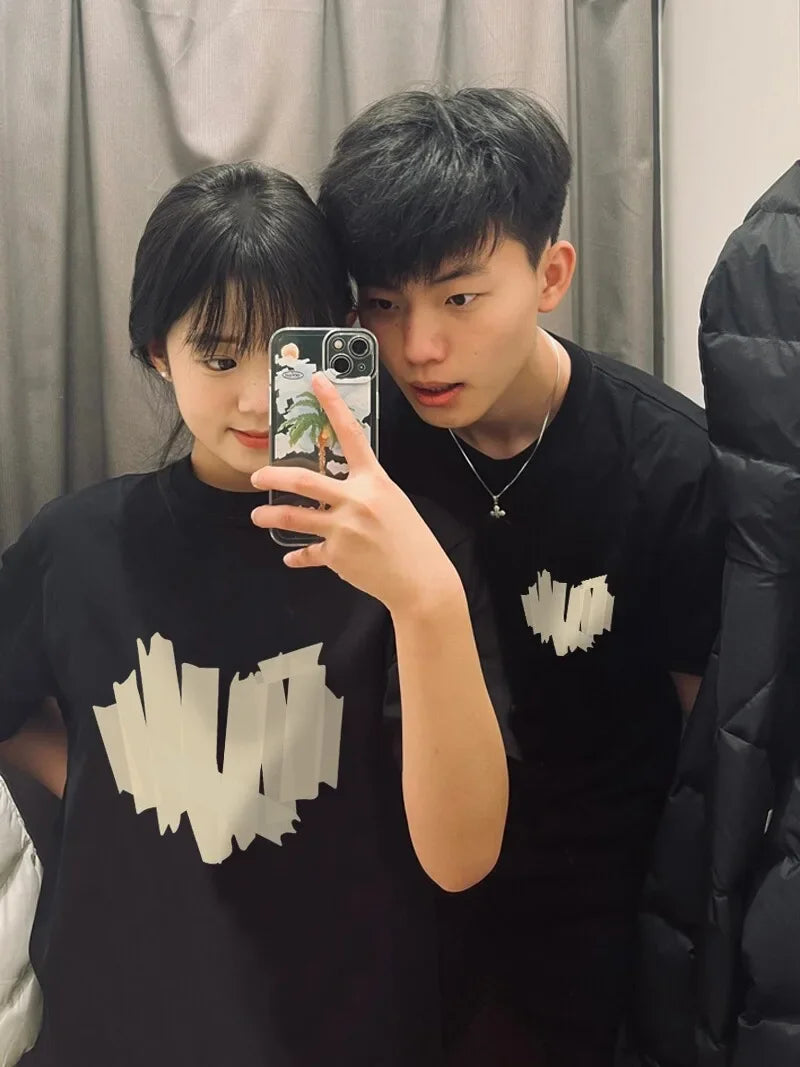 Lovers Couple T Women Men Newest Valentines Gift Printing Mr Mrs Couple Summer Matching Clothes for Lovershirt Cotton Clothes