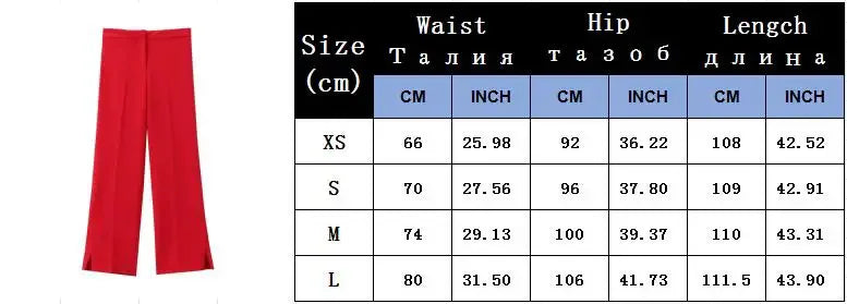 TRAF Women 2 Pieces Sets New Fashion Office Vest Top+Split Straight Leg Pants Women's Suit Formal Two Piece Set Women Outfit