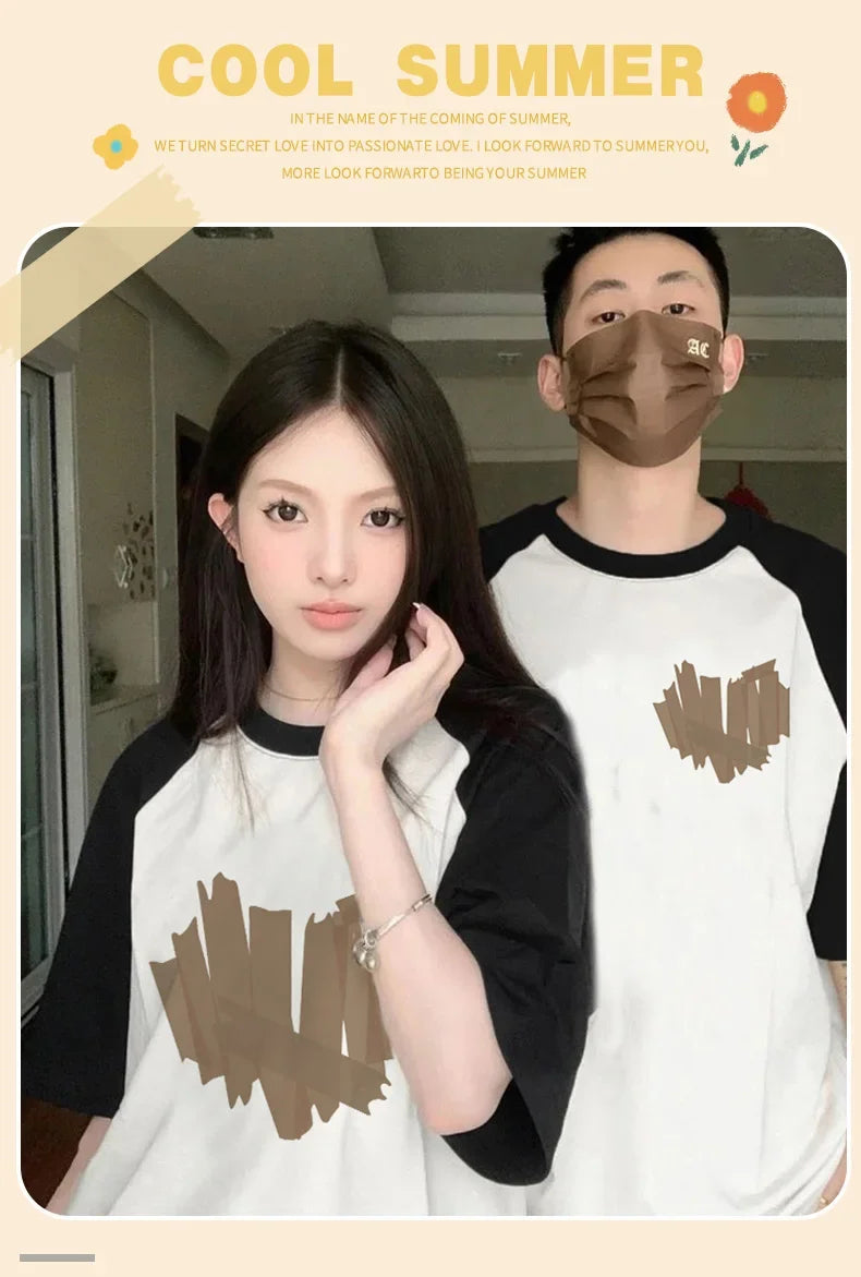 Lovers Couple T Women Men Newest Valentines Gift Printing Mr Mrs Couple Summer Matching Clothes for Lovershirt Cotton Clothes