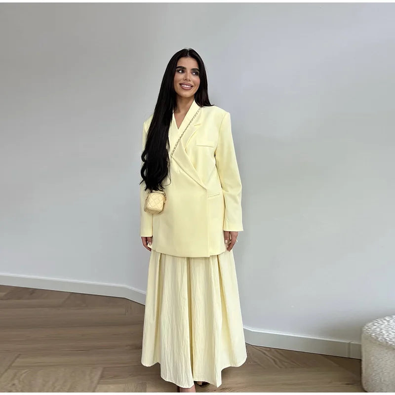 Chic Short Sleeves Suit Female Lapel Single Button Loose Blazer Coats Casual Versatile Women's Coat Spring Summer New Jackets