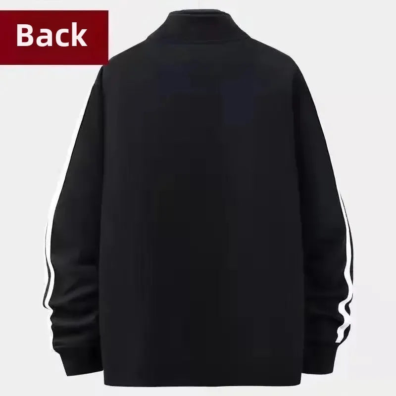 Couple's Sportswear Set Long Sleeve Stand Collar Running Outfit Spring Autumn Slim Fit Versatile Popular Morning Run Two Piece