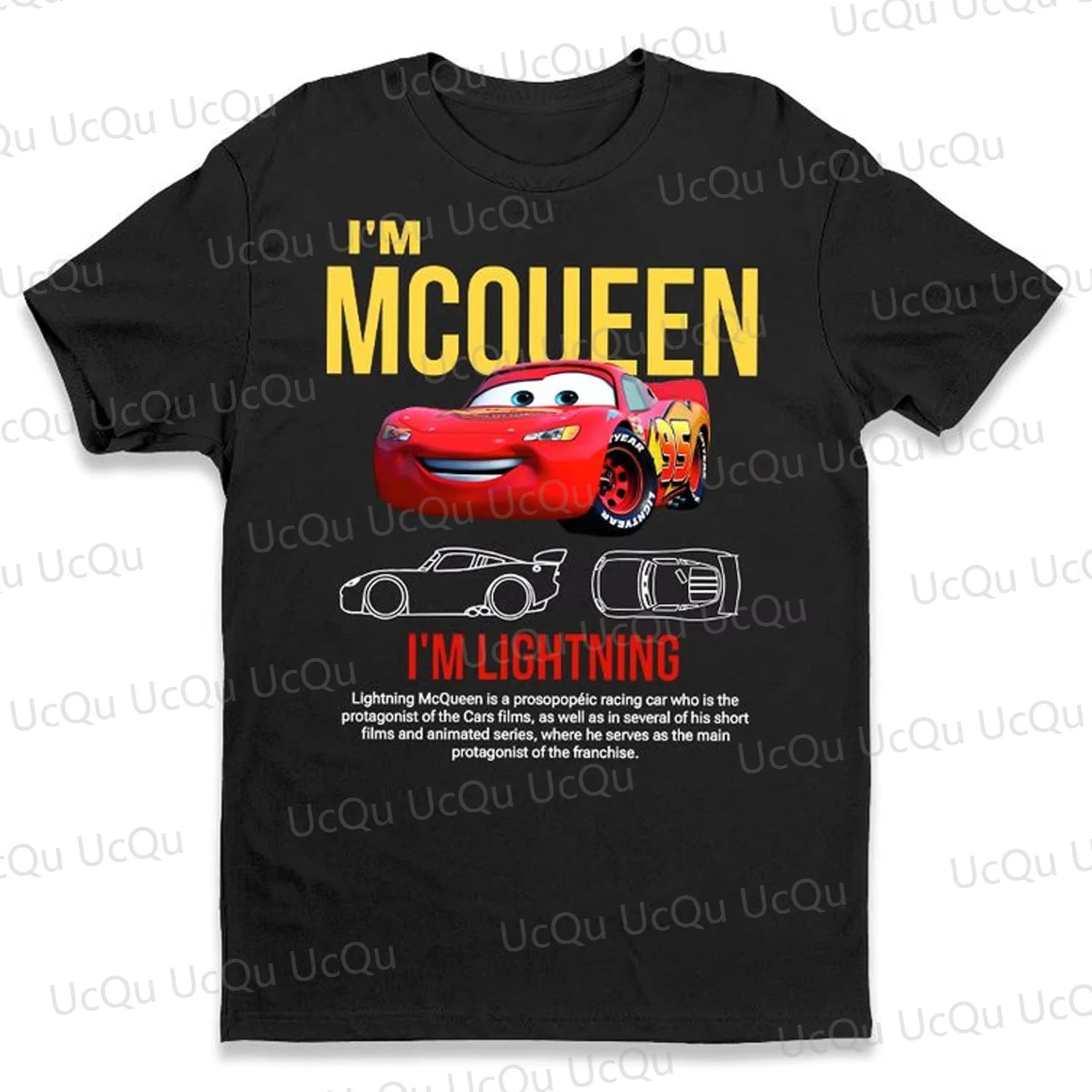 2025 McQueen & Sally Oversized Summer Pajama Set Cotton T-Shirt + Pants for Couples/Family Adults & Kids Outfit