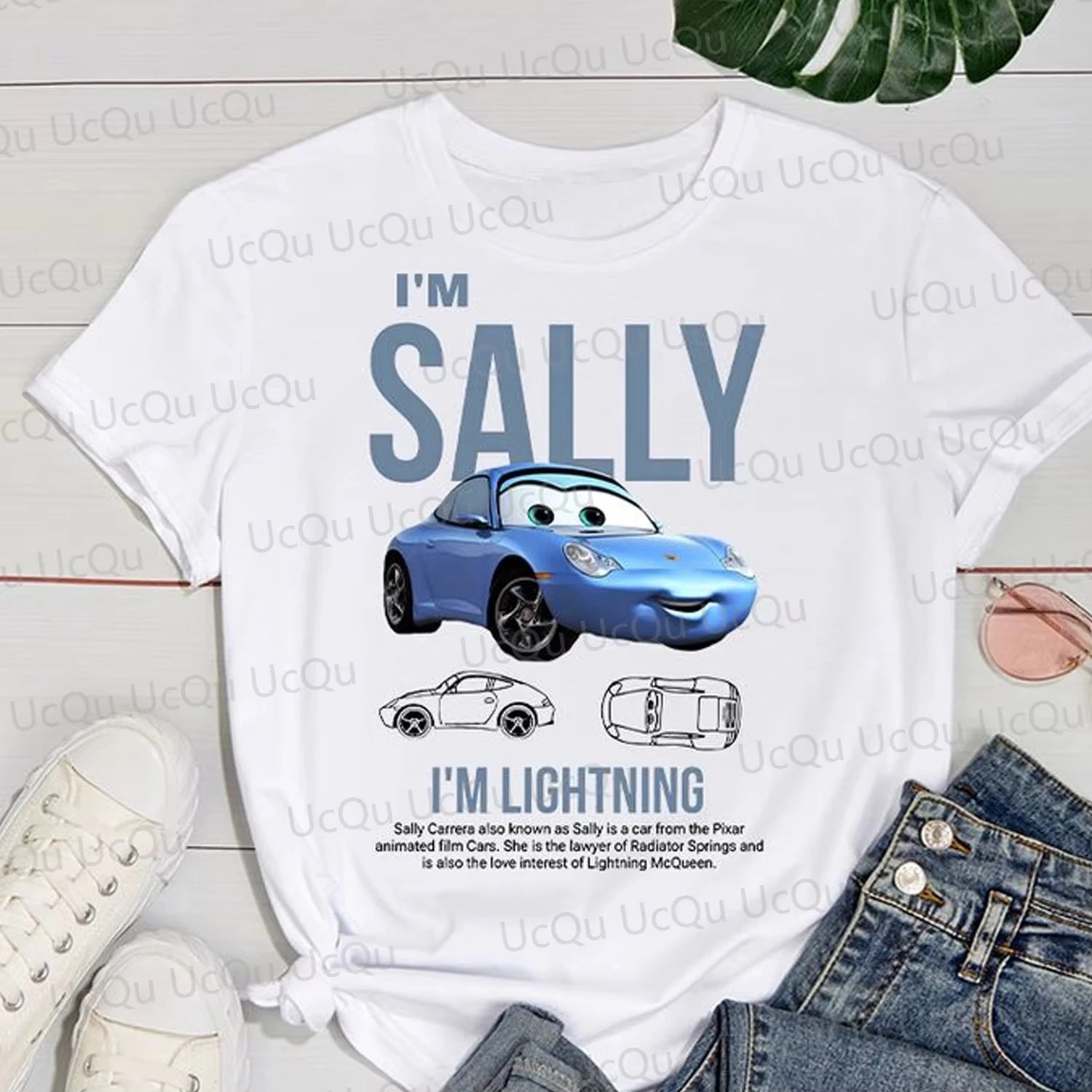 2025 McQueen & Sally Oversized Summer Pajama Set Cotton T-Shirt + Pants for Couples/Family Adults & Kids Outfit